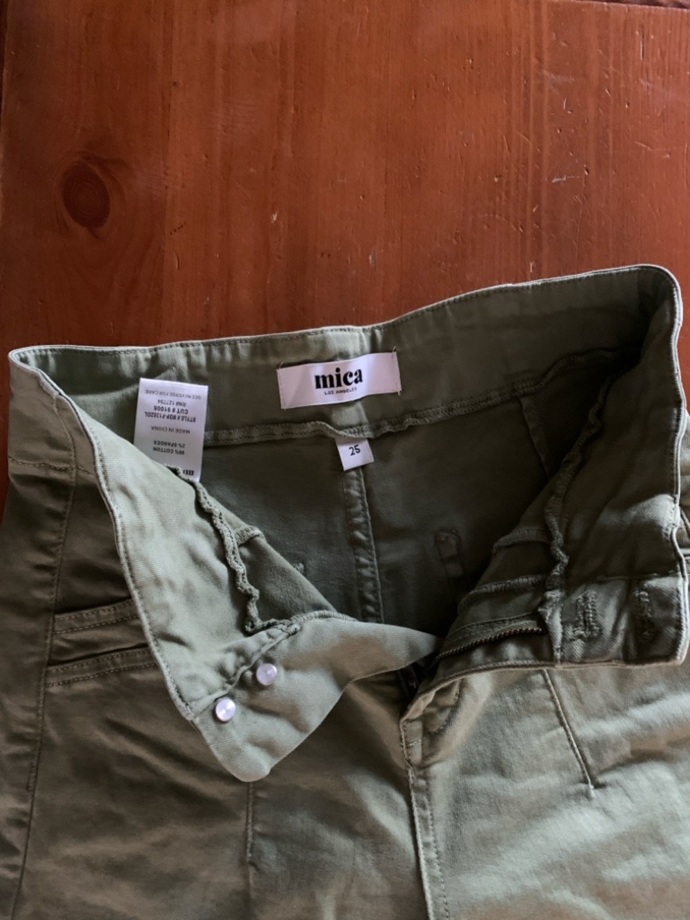 Mica High-Rise Olive Wide-Leg Jeans - Picture 6 of 7